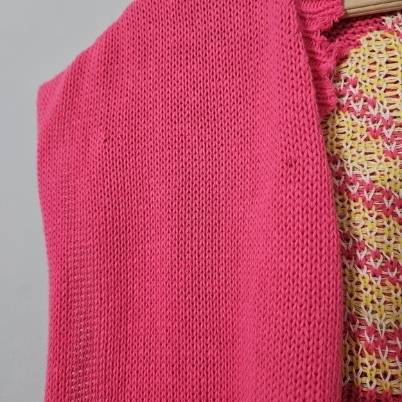 NUDE Hot Pink Tomorrow Is A New Day Cotton Waistcoat - Picture 6 of 11